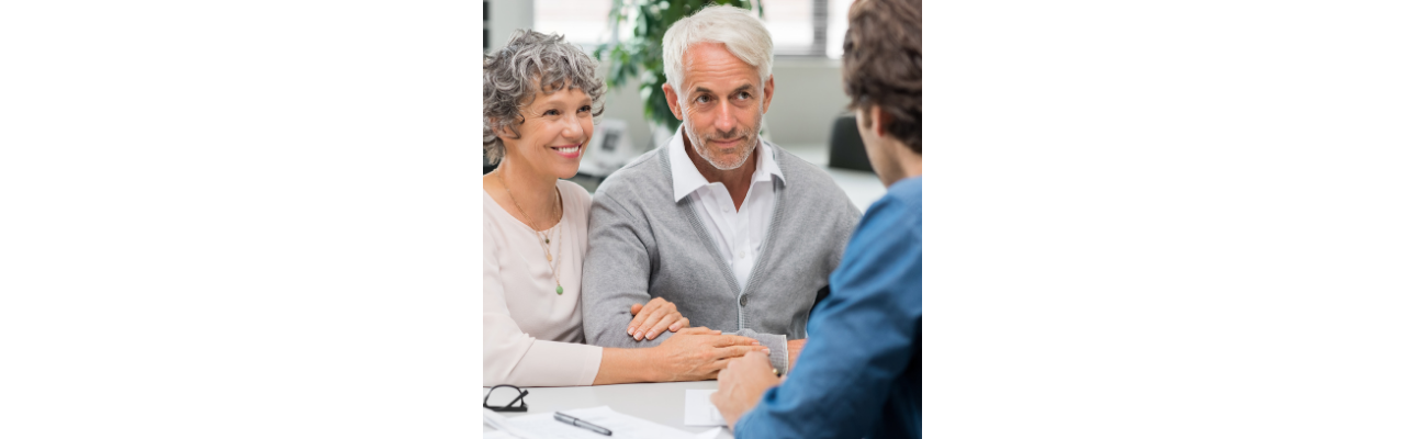 Ask Allison Elder Law Blog | My Parents Don’t Have Wills. Will The Government Take Their Money When They Die? | Older couple speaking with lawyer